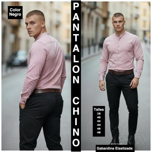 Pantalon Chino  Semi Chupin   de Gavardina Elastizada - Miniatura 5