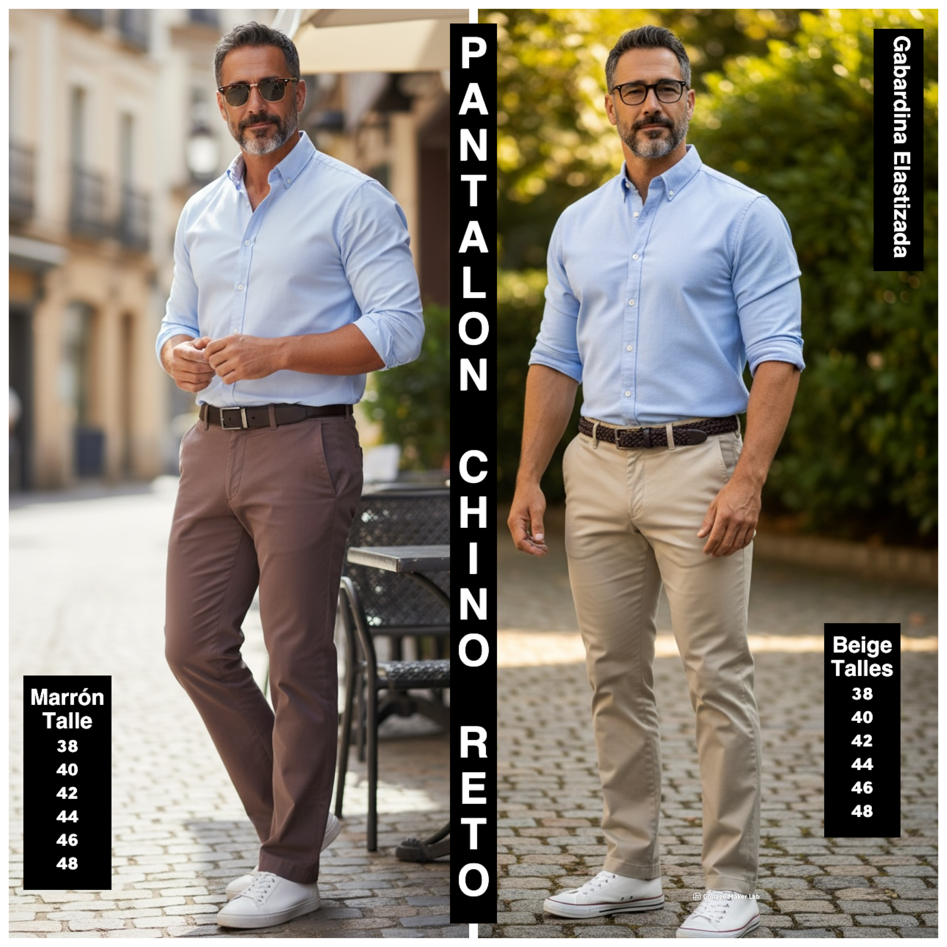 Pantalon Chino  Recto   de Gavardina Elastizada - IMG_3747.jpeg