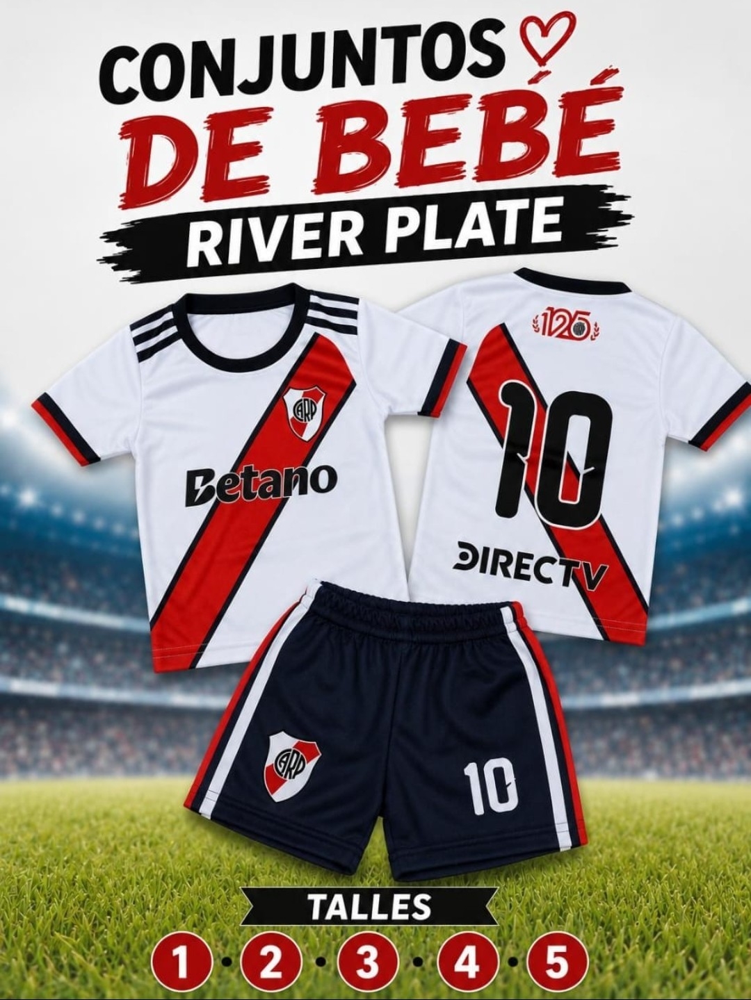 Conjuntos Futbol Bebe Sublimados - Imagen 3