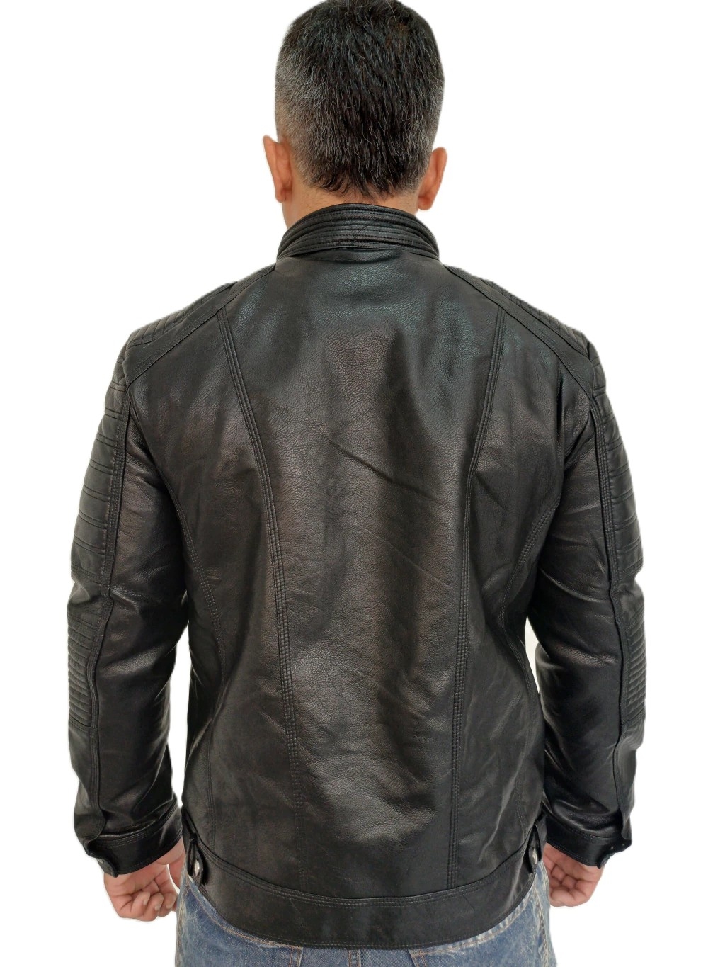 Campera Símil Cuero Hombre - Imagen 8