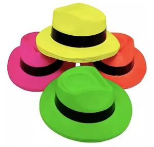 Sombrero Fluor  Plastico Cotillón