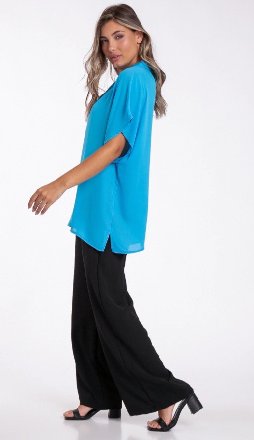 I780- Blusa de Gasa con Cuello - Imagen 2