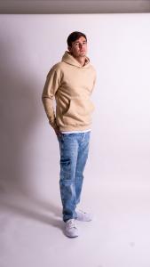 Buzo Hoodie  Hombre de  Frisa Invisible Talles Especiales - Miniatura 2