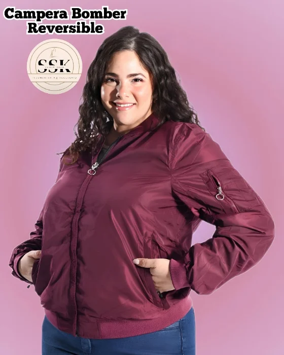 Promo Bomber Reversible Talles Especiales