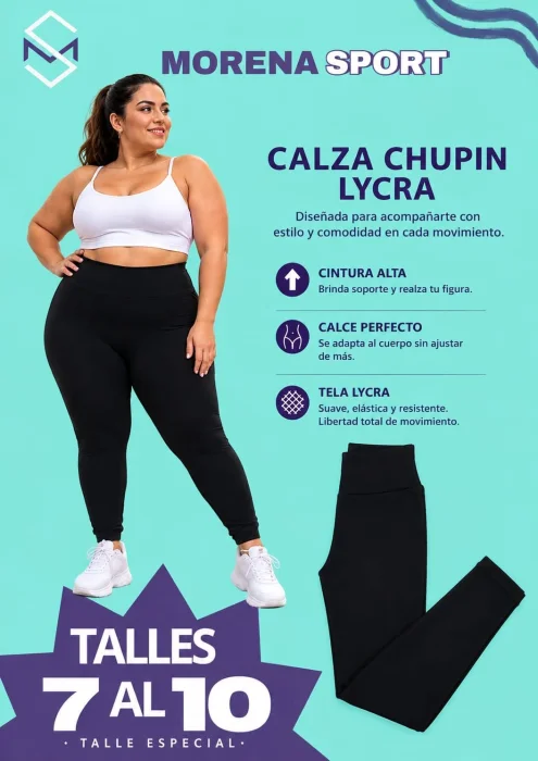 Calza Lycra Talles Especiales