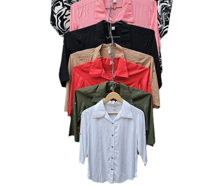 Camisa Lino Manga 3/4 Talles Especiales - Imagen 4