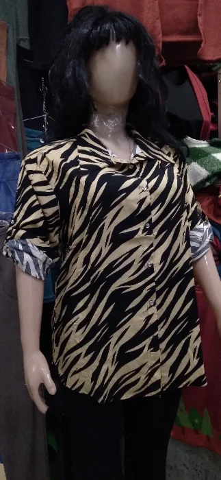 Camisa Fibrana Manga 3/4  Talles Especiales