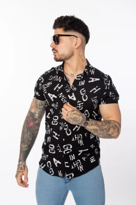 Camisa Fibrana Manga Corta