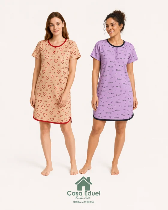 Remeron Manga Corta Estampado Algodón Puro