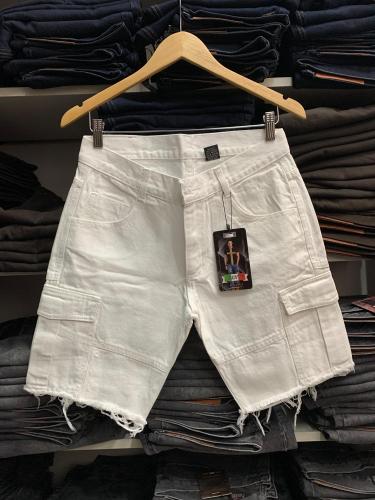 Bermuda Mom Cargo Blanco