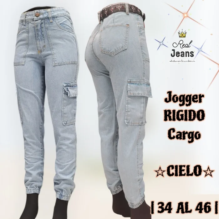 Jogger Liso Cielo