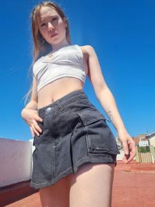 Shorts Pollera Negro Rígido