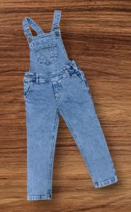 Jardinero Unisex Jeans Premium Celeste Arenado