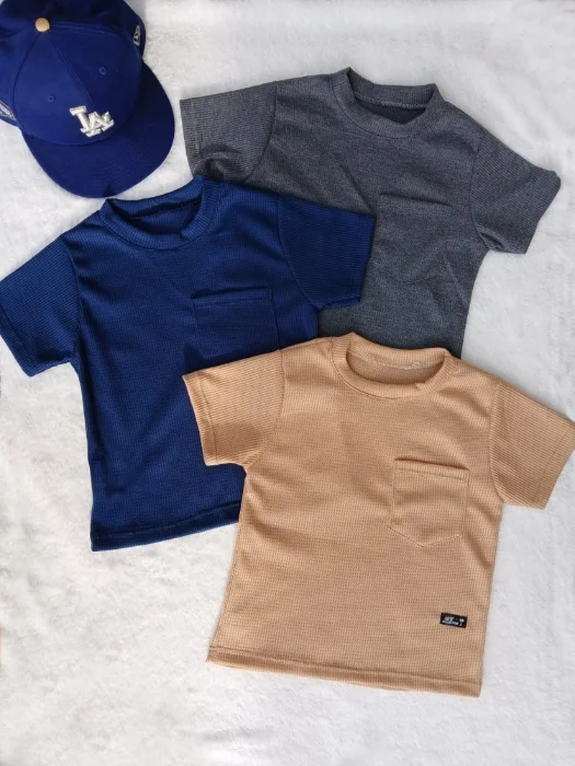 Remeras Wafle Varón