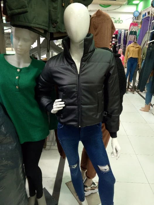 Campera Puffer Engomado