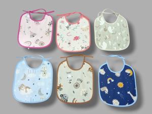 Baberos Pique y Plástico con Tira Pack X 6 Oferta