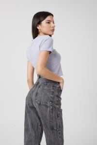 Jean Dama Carpintero Wideleg - Miniatura 3