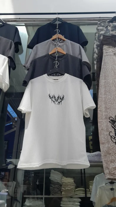 Remera Waffle Bordado