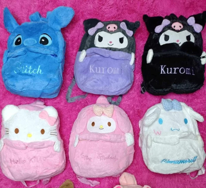 Mochilas Peluche Kuromi Stitch Sanrio Importadas