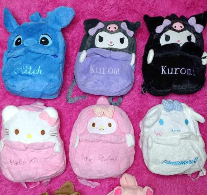 Mochilas Peluche Kuromi Stich Sanrio Importadas