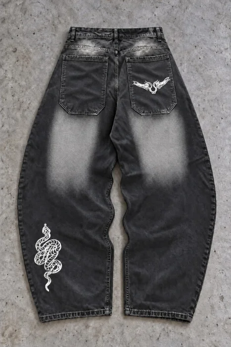 Baggy Bordado Serpiente