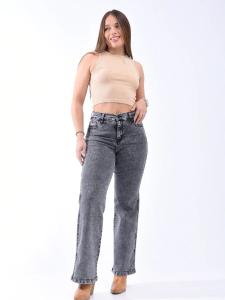 Wide Leg Elastizado Gris
