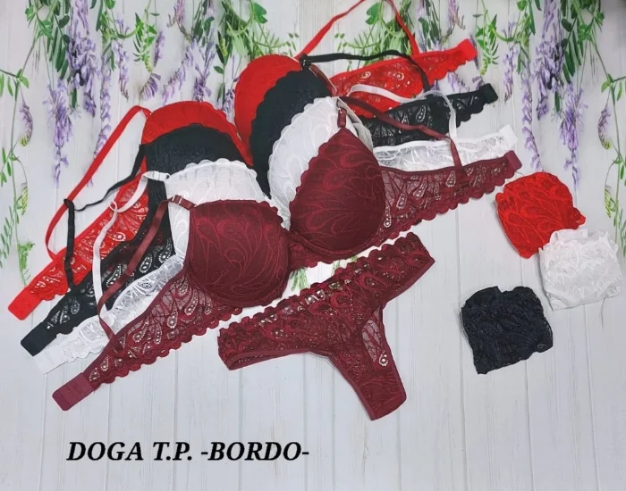 Conjuntos Doga T.p Bordó