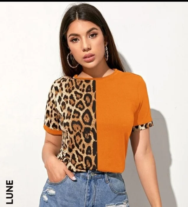 Remera Combinada con Animal Pri