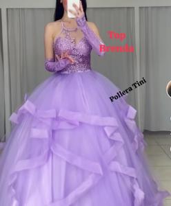Pollera Jade Amplio/ y Corset  Dos Pzas - Miniatura 3