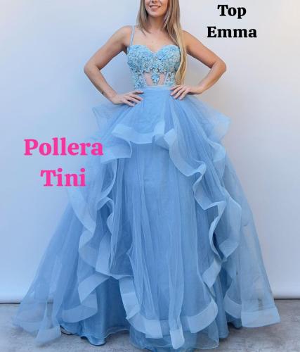 Pollera Jade Amplio/ y Corset  Dos Pzas - Miniatura 4