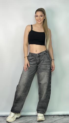 Jean Baggy Gris  con y sin Regulador Dama
