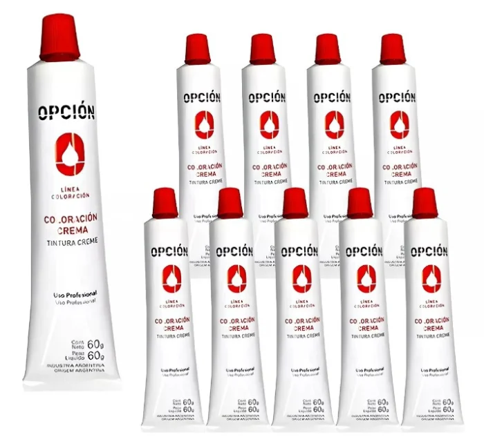 10 Opción Tinturas Profesionales X 60g Cada Una, Solo Efectivo!!
