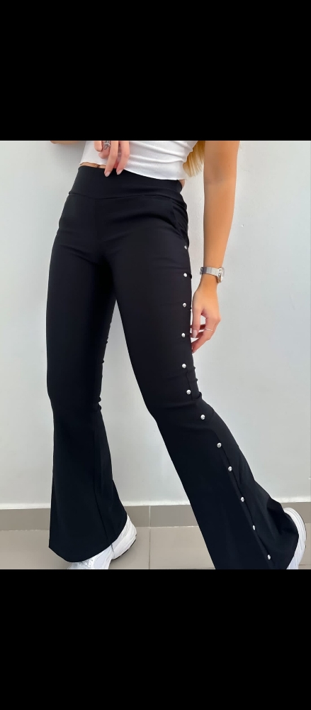 Calza Oxford con Tachas de Bengalina Elastizada Talles del 1 al 4 - Imagen 1
