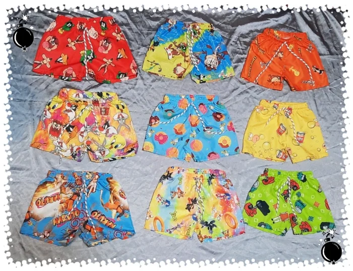 Short de Baño Sublimado de Microfibra Niño
