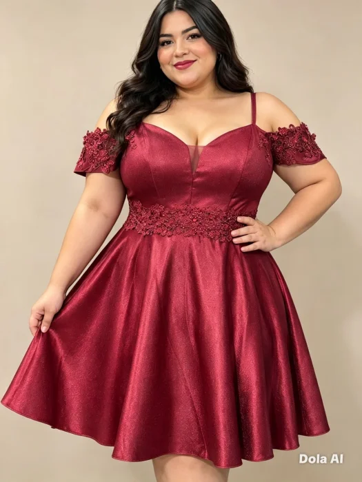 Vestidos 3/4 de Dama Talla Especial