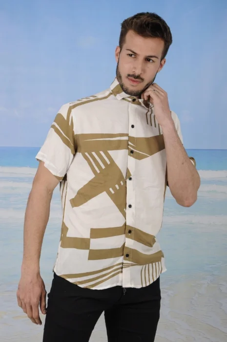 Camisas Hawaianas Manga Corta
