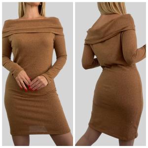 Vestido Cuello Bote (lanilla Jaspeada) - Miniatura 2