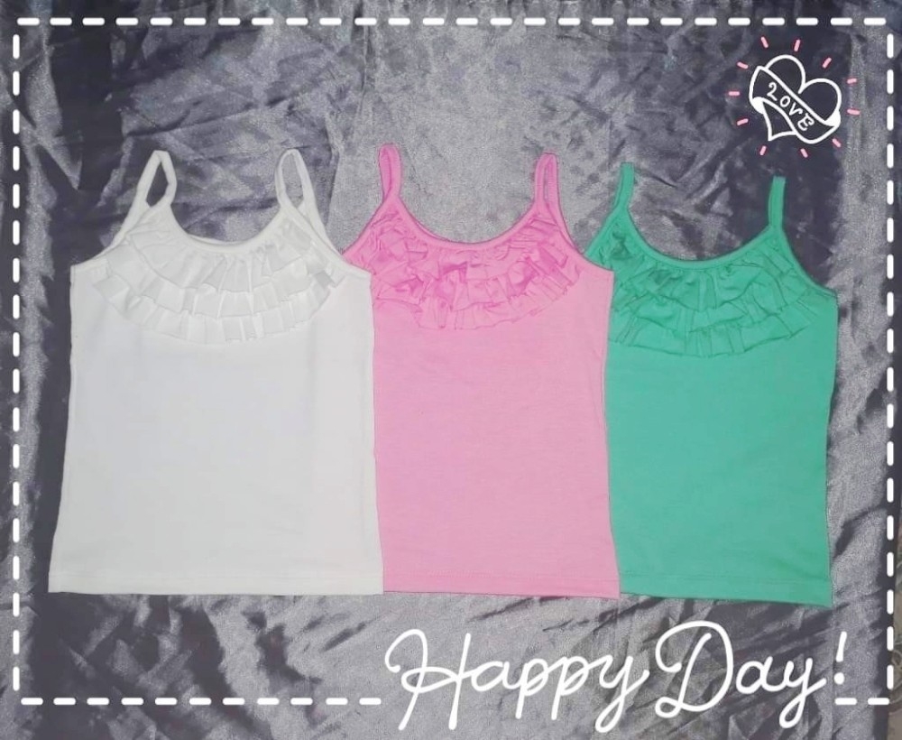 Musculosa 3 Volados Modal con Lycra de Niña - Imagen 2