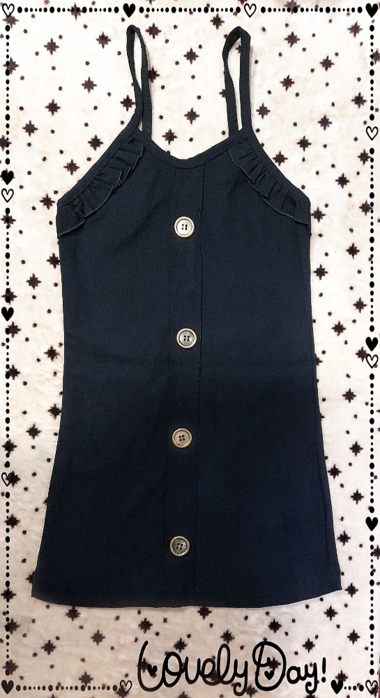 Vestido Bengalina con Botones y Volados - Imagen 3