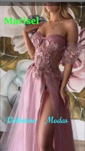 Vestido Mono Angeline / Lurex Rosa /barby/ Cloe/ Claudia/agustina