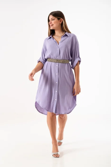 Vestido Lino Cairo M.3/4