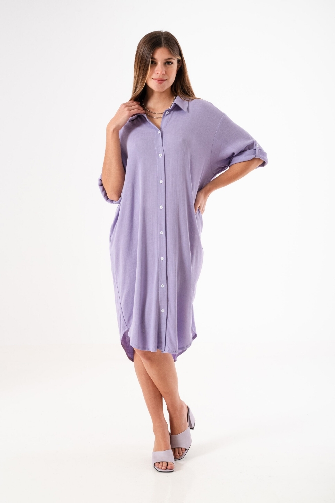Vestido Lino Cairo M.3/4 - Imagen 2