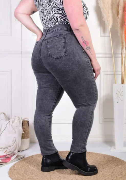 Jean Chupín Especial Gris Dama Elastizado