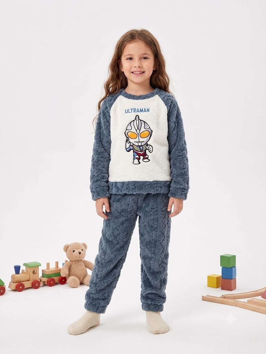 Conjunto Niño Juvenil Toalla Polar Pijama - Imagen 3