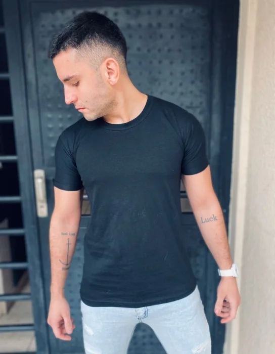 Remera Algodon Basica Hombre