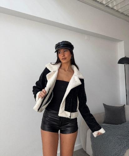 Campera Gamulan Negro Dama
