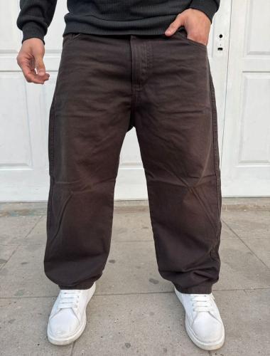 Jean Baggy Chocolate Marrón Hombre