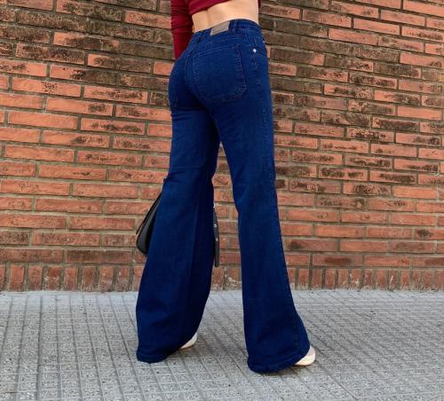 Jean Wide Leg Índigo (tiro Medio) - Miniatura 3