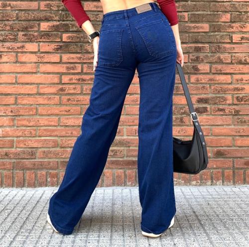 Jean Wide Leg Índigo (tiro Medio) - Miniatura 4