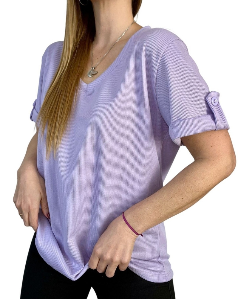 Remera de Wafle con Botón - Imagen 2